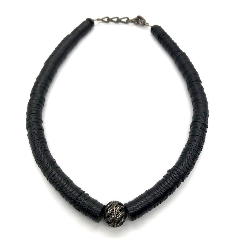 African Vinyl CZ Necklace